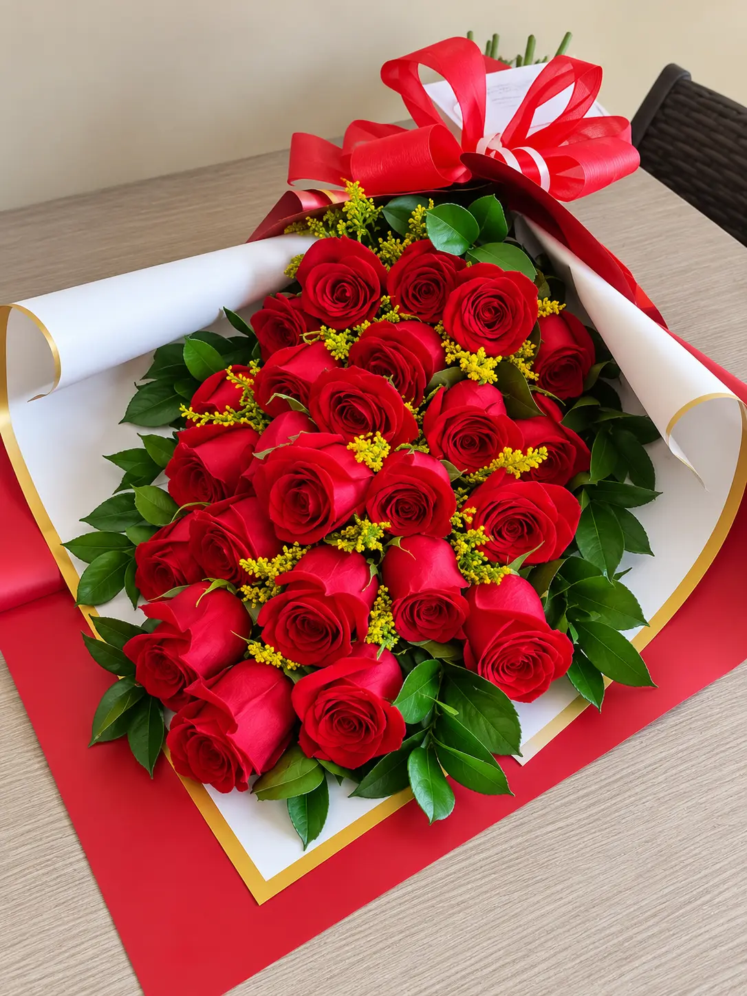 Rosas Rojas en Caja de Regalo