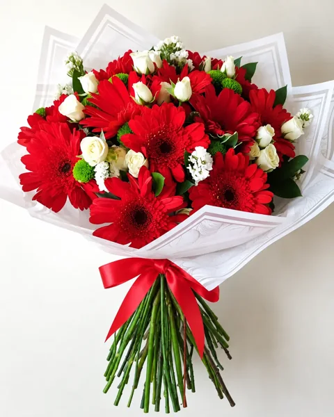 Gerberas y Rosas