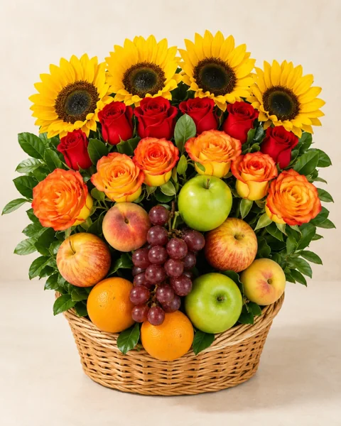 Girasoles y Frutas